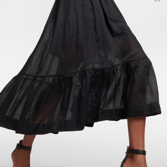 Crochet Trimmed Cutout Ramie Dress - Picture 4 of 9